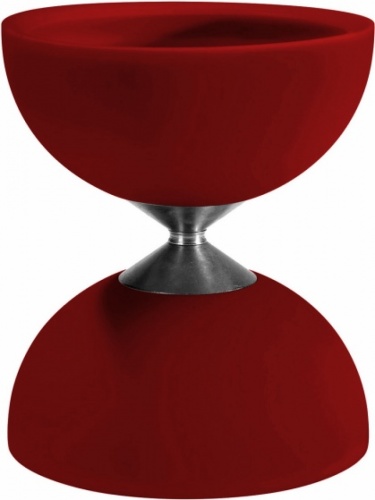 Acrobat diabolo 105 rubber 12 x 10,5 cm rood