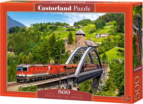 Castorland legpuzzel Train on the bridge 500 stukjes