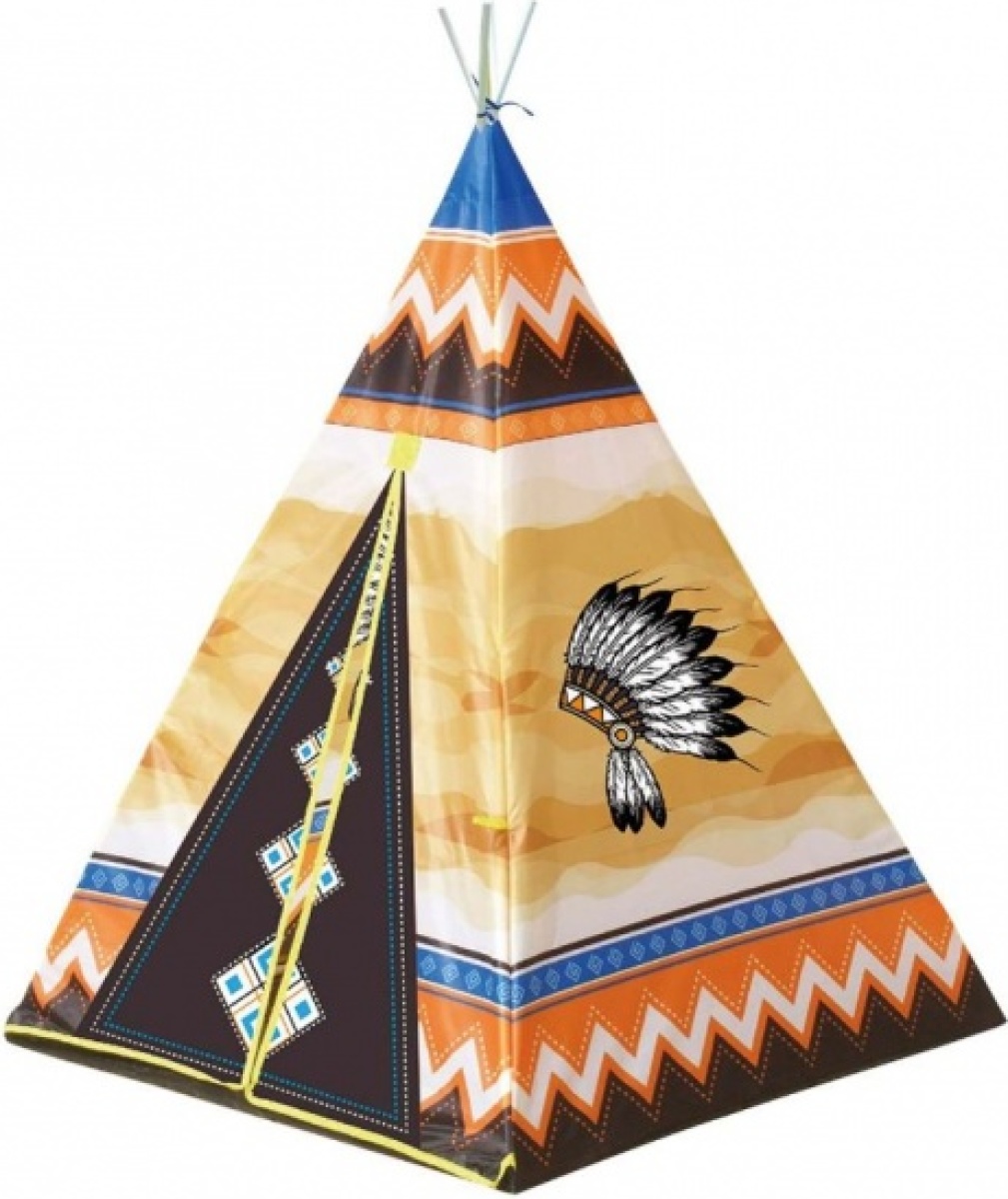 Playfun speeltent indianen tipi 95 x 95 x 130 cm multicolor