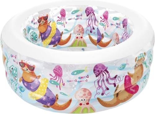 Intex opblaaszwembad aquarium 58480NP 152 x 56 cm transparant