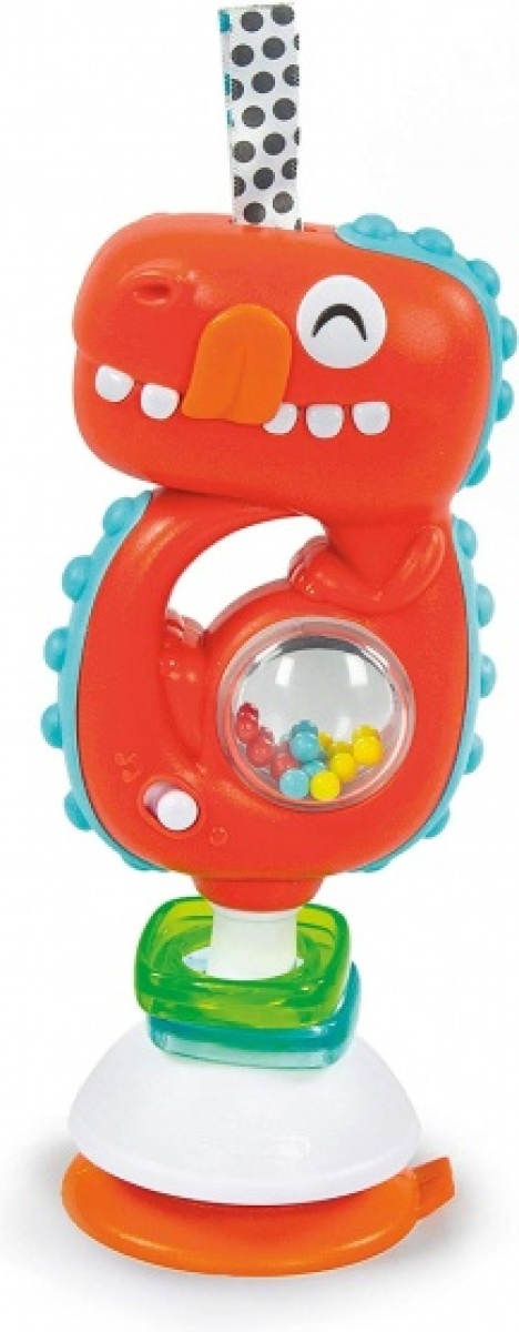 Clementoni rammelaar Muziekdino rood 22 cm