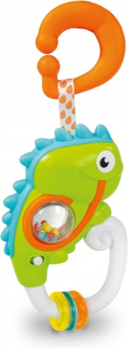 Clementoni rammelaar Kameleon groen 22 cm
