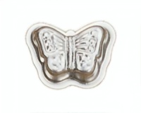 Glückskäfer vlinder bakvorm 10 x 4 cm blank staal