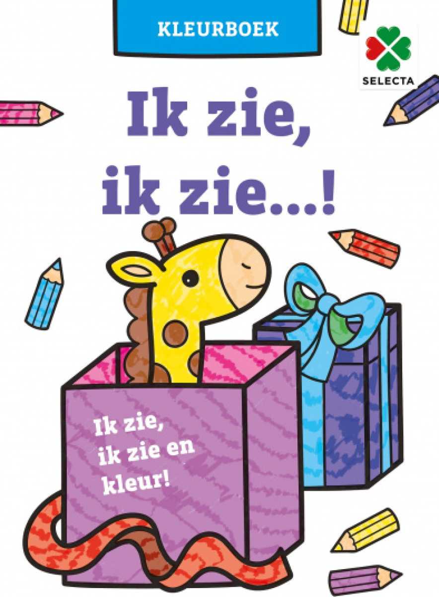 Selecta kleurboek Ik zie ik zie! junior 30 x 21 cm papier