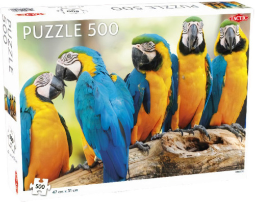 Tactic legpuzzel papegaaien 47 x 31 cm 500 stukjes