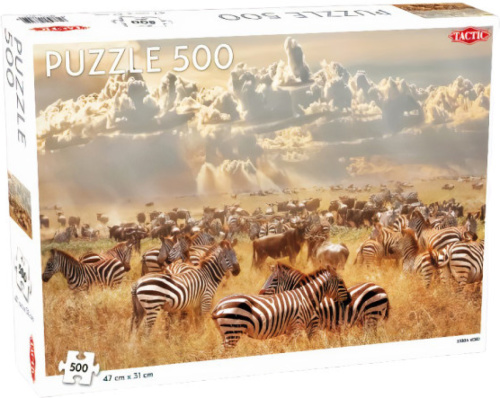Tactic legpuzzel zebra's 47 x 31 cm karton 500 stukjes