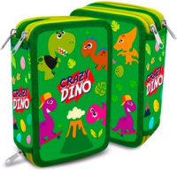 Kids Licensing etui Crazy Dino 12 x 20 x 6 cm polyester groen