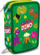 Kids Licensing etui Crazy Dino 12 x 20 x 6 cm polyester groen