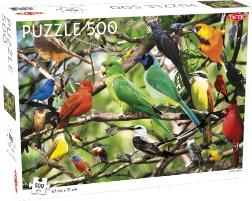 Tactic legpuzzel exotische vogels 47 x 31 cm 500 stukjes