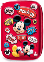 Disney etui Mickey Mouse junior 14 x 21 cm polyester/EVA rood