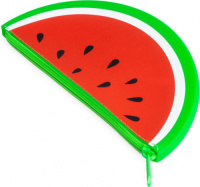 Balvi etui Watermeloen 19,5 x 10 cm siliconen rood/groen