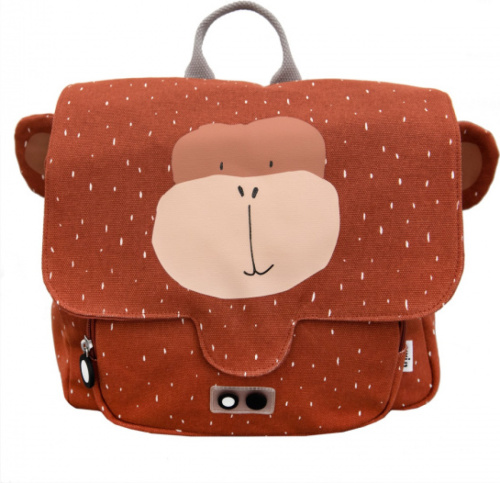 TRIXIE schooltas Mr. Monkey 29 x 25 cm katoen bruin