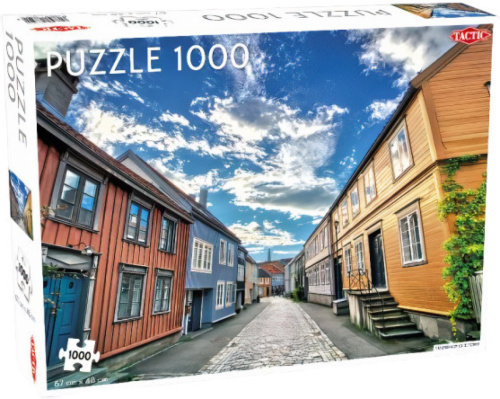 Tactic legpuzzel Trondheim oude stad 67 x 48 cm 1000 stukjes