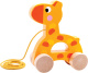 Tooky Toy trekfiguur giraffe 13 x 6 x 18 cm hout oranje