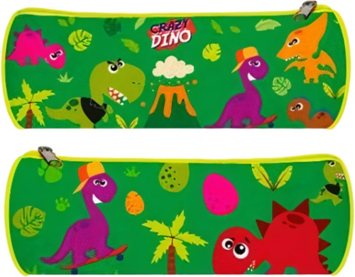 Kids Licensing etui Crazy Dino 22 cm polyester groen