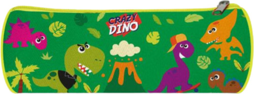 Kids Licensing etui Crazy Dino 22 cm polyester groen