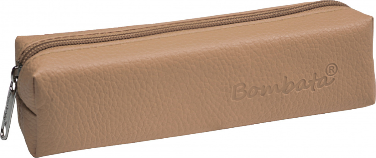 Bombata etui Classic 19 x 5 cm kunstleer bruin