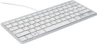 R-Go Tools Compact Toetsenbord, AZERTY (BE), wit, Bedraad