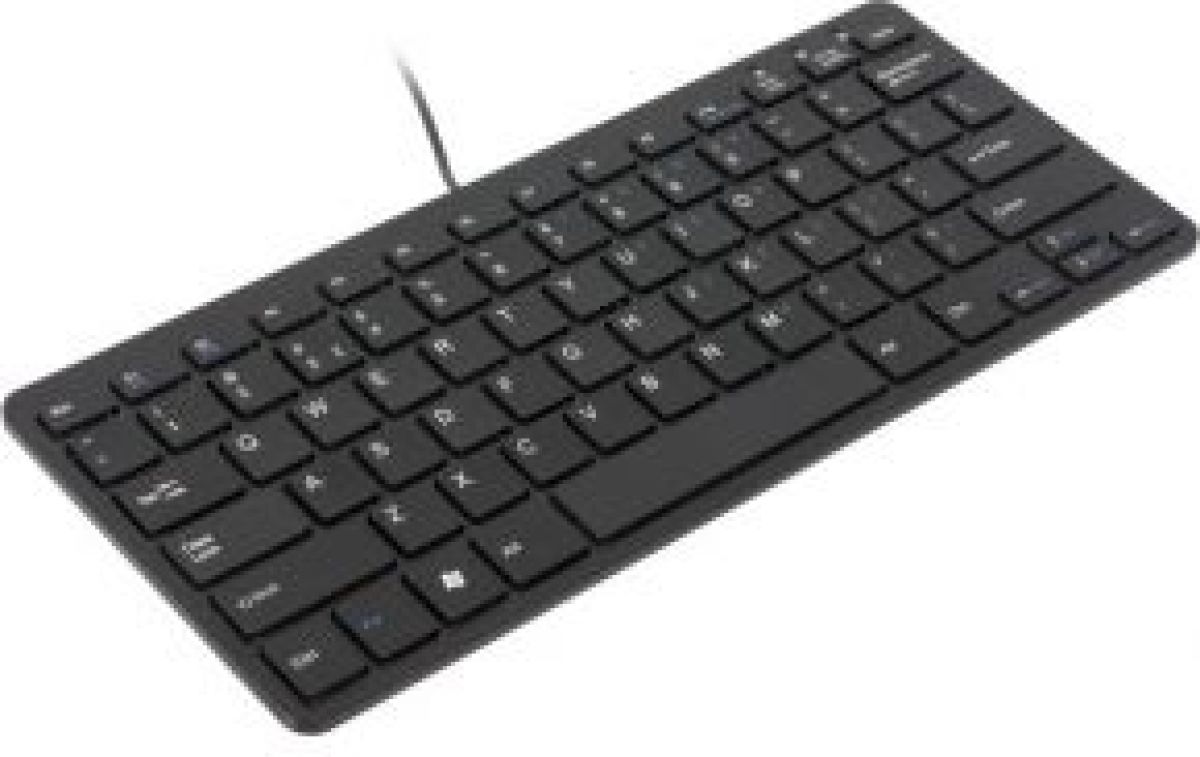 R-Go Tools Compact Toetsenbord, QWERTY (UK), zwart, Bedraad