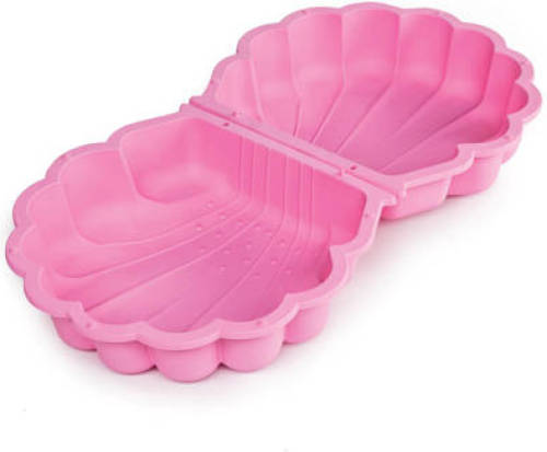 Paradiso Toys zandbak met deksel schelp 87 x 78 cm roze