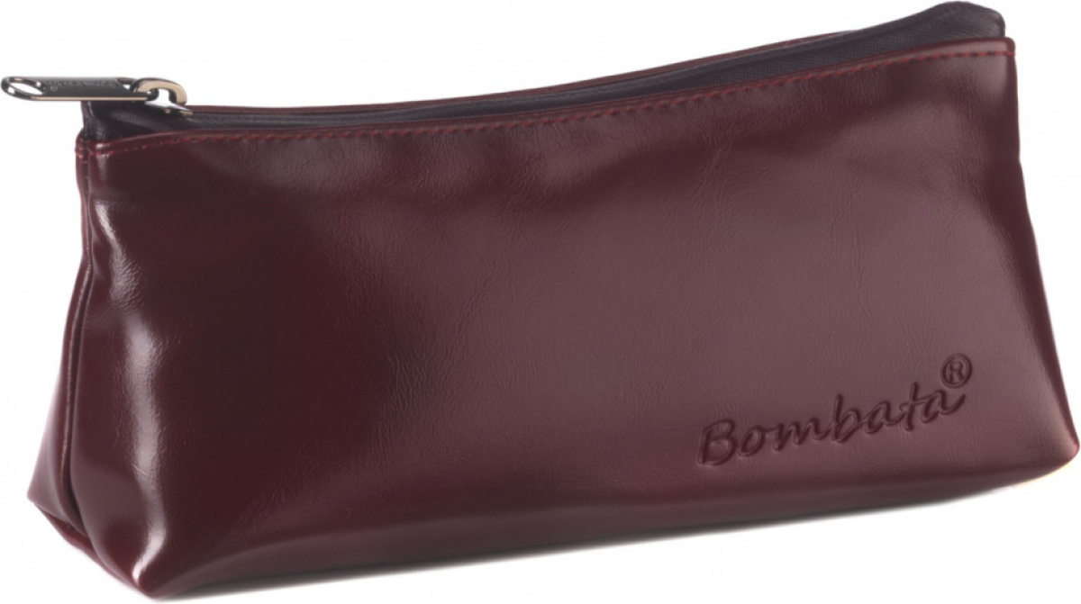 Bombata etui Evolution Triangle 20 cm kunstleer donkerrood