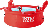 Intex opblaaszwembad Happy Crab 183 x 51 cm pvc rood