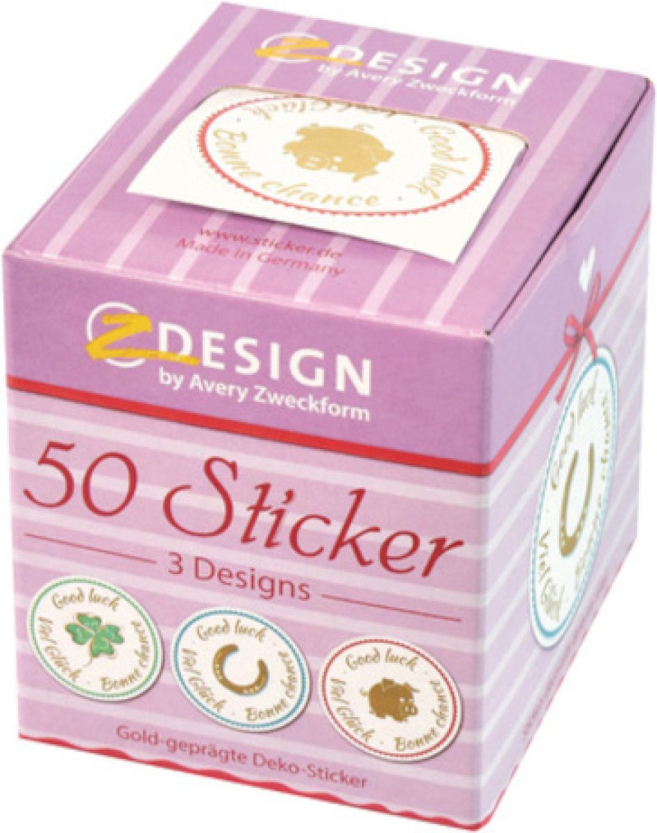 Avery etiketten Veel Geluk 38 mm papier 50 stuks