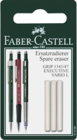 Faber Castell reservegum Grip 1345/1347 wit 3 stuks