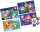 Nickelodeon legpuzzels Paw Patrol 22,8 cm hout blauw 4 stuks