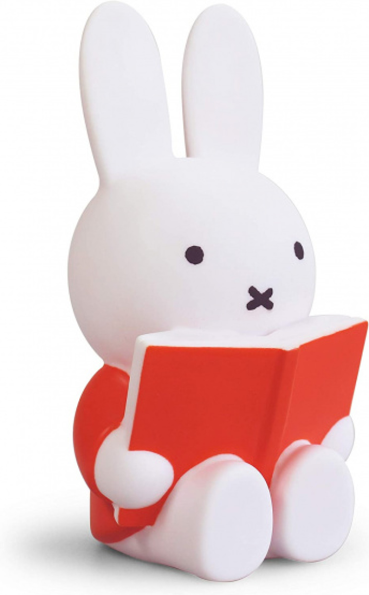 Atelier Pierre spaarpot Nijntje leest 10 x 18 cm PVC rood