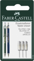 Faber Castell reservegum met reinigingsnaald wit 3 stuks