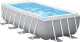 Intex opzetzwembad Prism Frame 400 x 200 x 122 pvc grijs