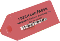 Eberhard Faber gum Winner driehoekig rubber roze