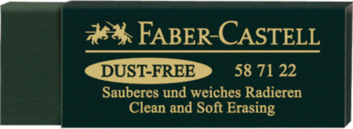 Faber Castell gum 6,3 x 2,2 cm groen