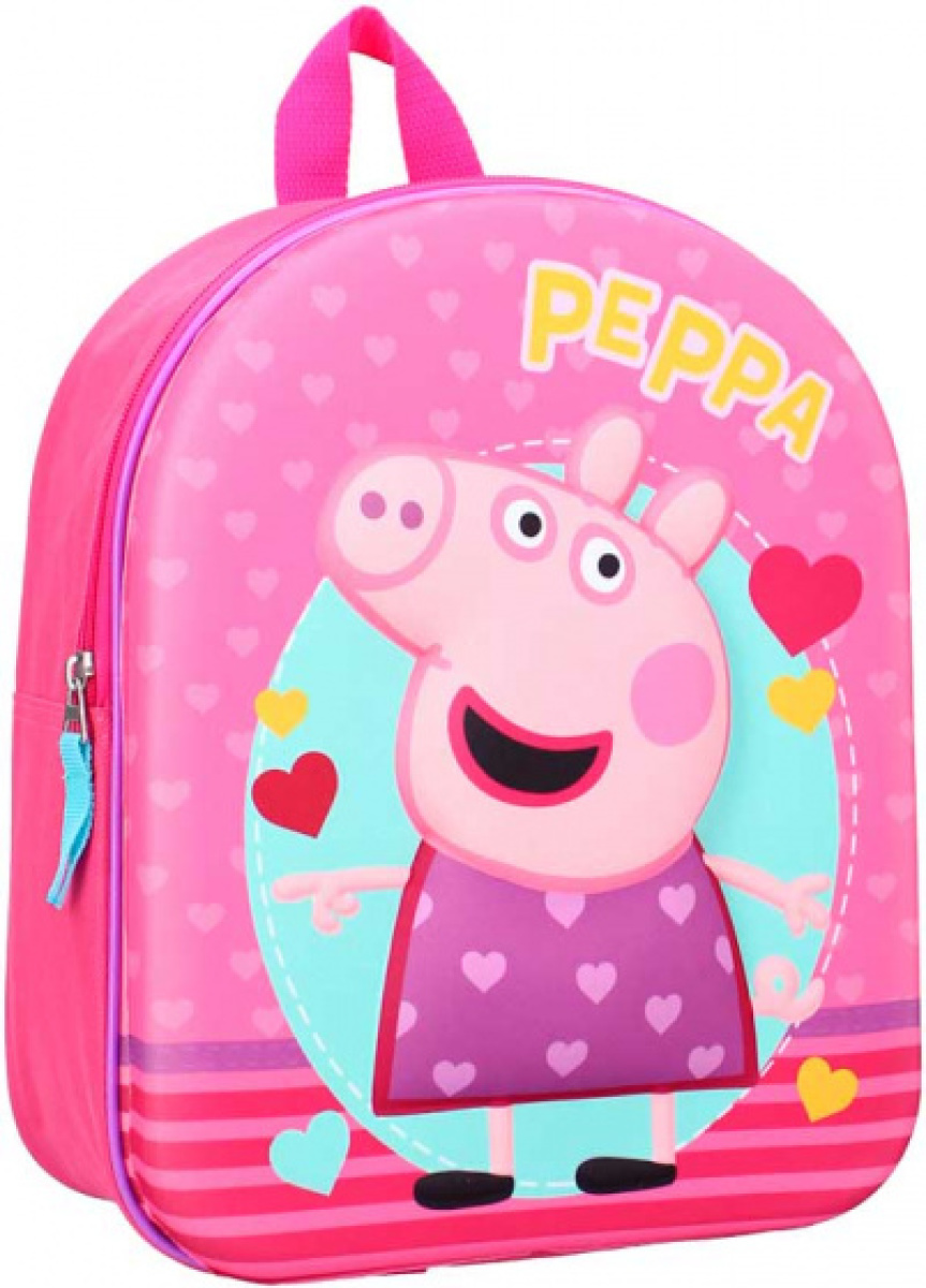 Nickelodeon rugzak Peppa Pig 3D 9 liter polyester roze