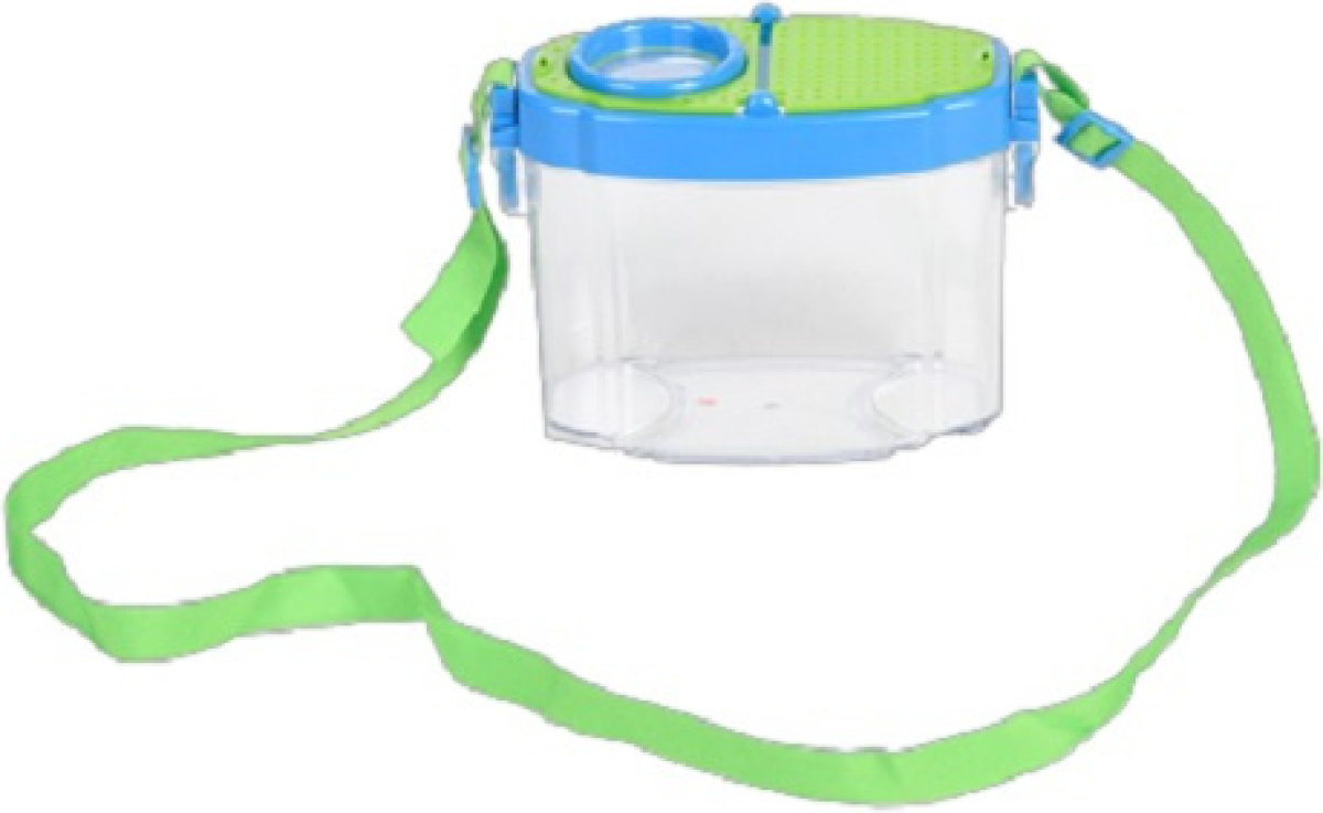 Esschert Design studeerbox junior 16,4 cm polyester blauw/groen