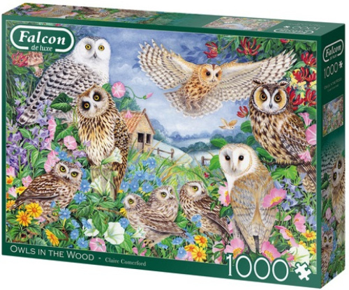 Falcon legpuzzel Owls In The Wood 1000 stukjes