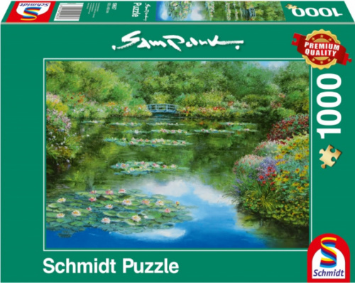999 Games puzzel Waterlely Vijver 37 cm karton 1000 stukjes