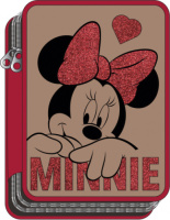 Disney etui Minnie Mouse 18 cm polyester rood/bruin 27 delig