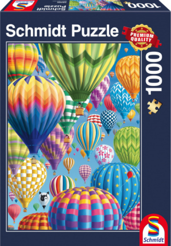 Schmidt legpuzzel Bonte ballonnen in de lucht 1000 stukjes