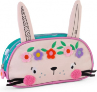 Lemon Ribbon etui junior 22 x 11 x 5 cm polyester groen/roze