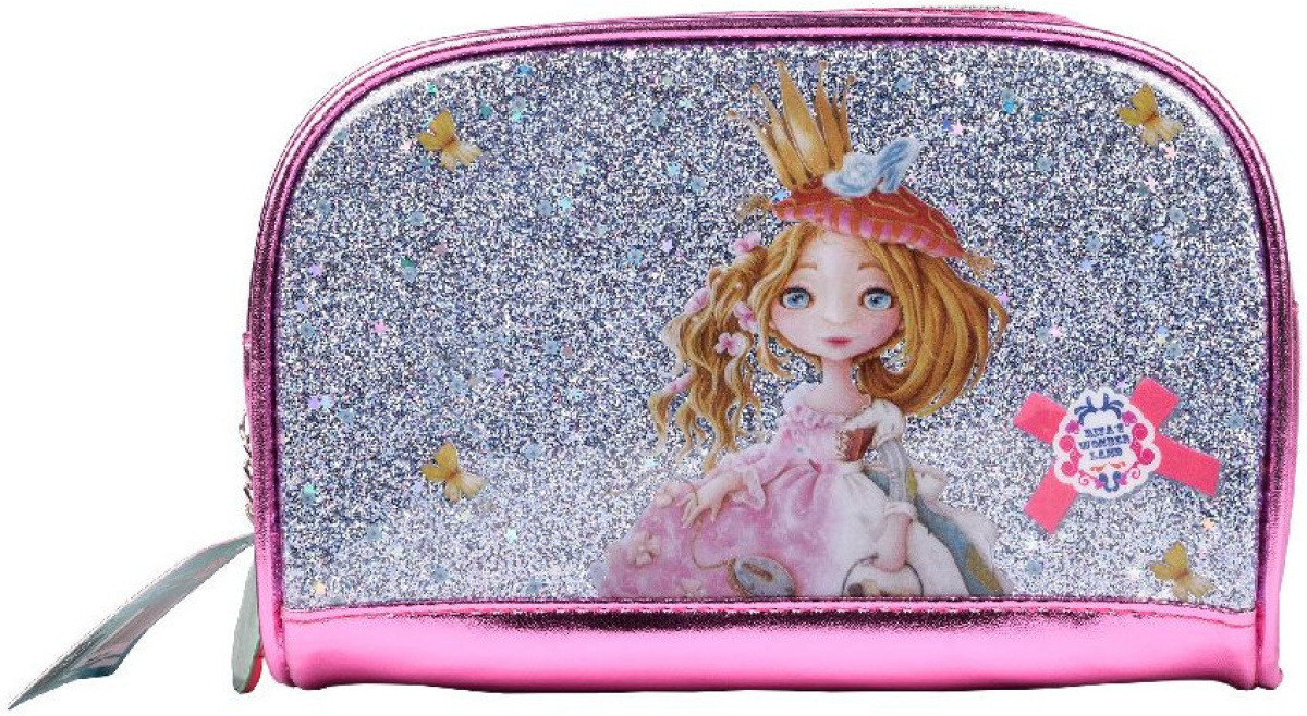 Rita's Wonderland etui meisjes 21 x 7 cm polyester roze/zilver