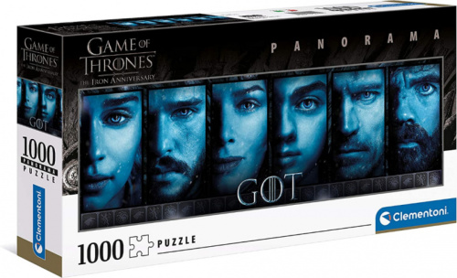 Clementoni legpuzzel Game Of Thrones blauw/zwart 1000 stukjes