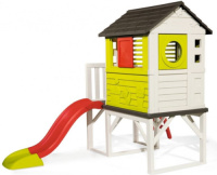Smoby speelhuis op palen junior 260 x 160 cm wit/groen/rood