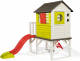Smoby speelhuis op palen junior 260 x 160 cm wit/groen/rood