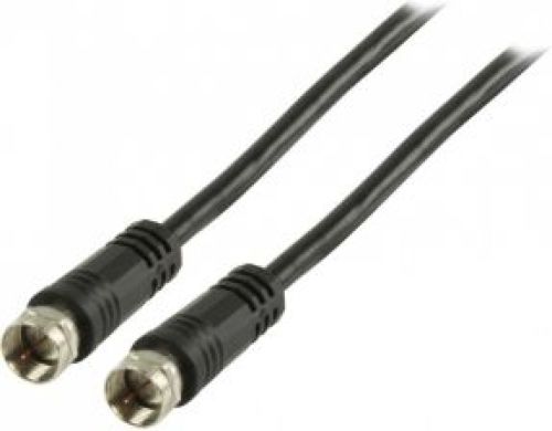 Valueline Antennekabel F-Male - F-Male 5.00 m Zwart