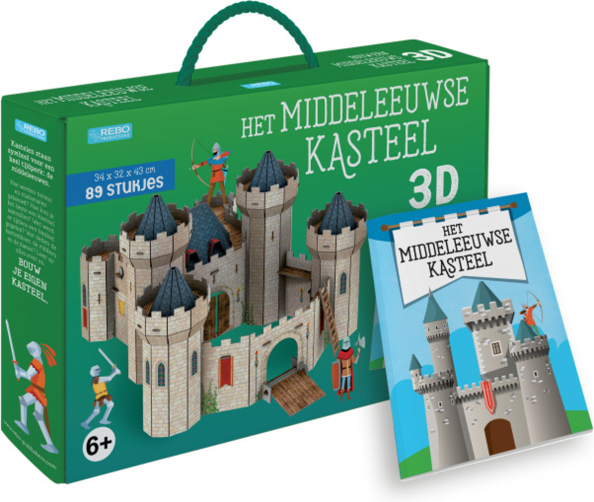 Rebo Productions 3D puzzel Het middeleeuwse kasteel 89 stukjes