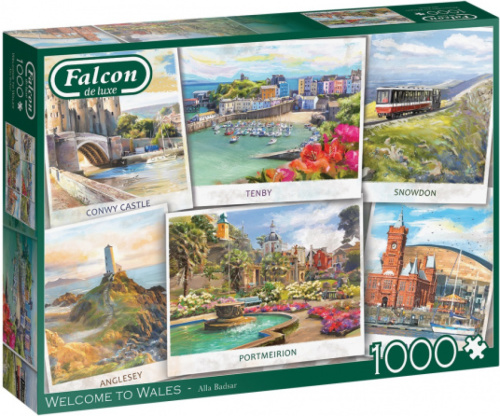 Falcon legpuzzel Welcome to Wales 68 x 50 karton 1000 stukjes