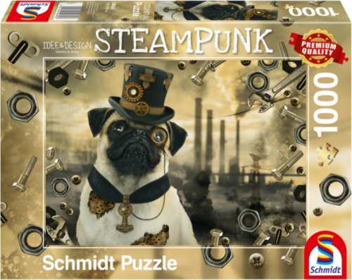 999 Games puzzel Stem Punk Hond karton 37 cm 1000 stukjes