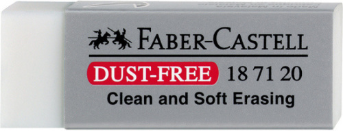 Faber Castell gum stofvrij 6,3 x 2,2 cm PVC grijs
